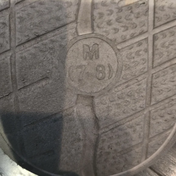 NFL Buffalo Bills Slide Sandals - Glitter Sparkle - Blue, White, Red - SZ 7/8 - Picture 7 of 8